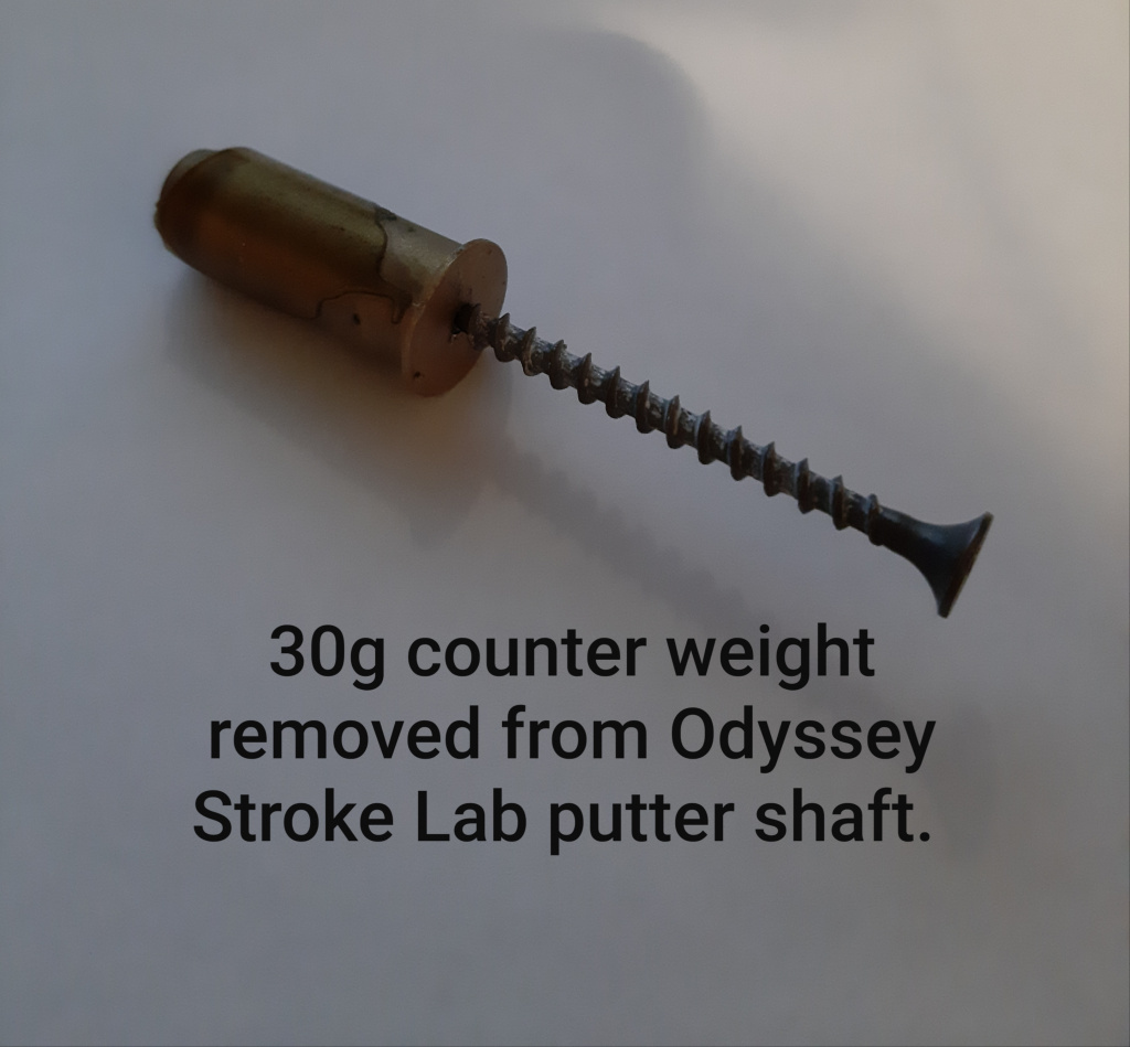 Odyssey Stroke Lab .. how to remove counterweight from butt end — GolfWRX