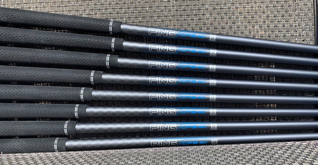 Ping CFS 80 Graphite Shafts w/ ARCCOS Adidas Climastorm Rain Gear