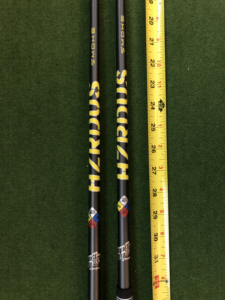 Project X HZRDUS Smoke Yellow Small Batch shafts with TM Tour tips — GolfWRX