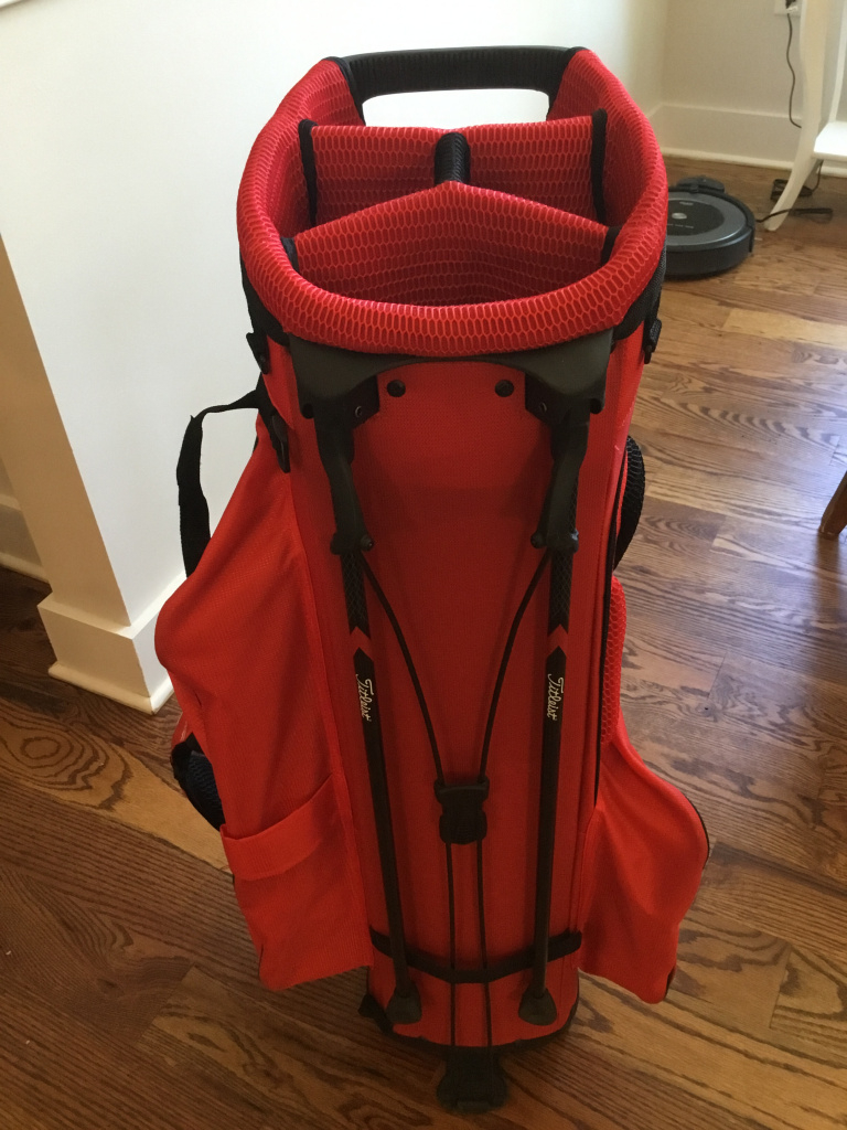 red titleist bag