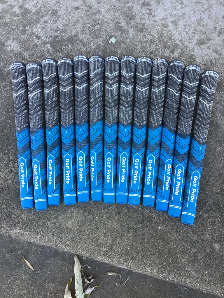 Golf Pride Blue MCC +4 Midsize Grips SOLD Please close — GolfWRX