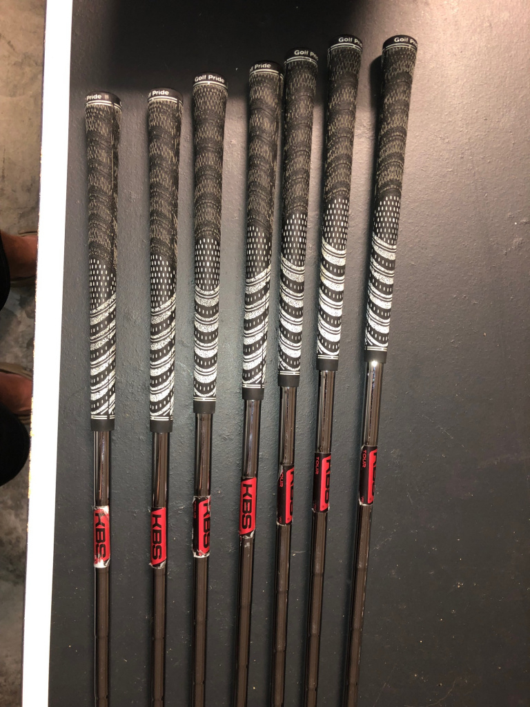 RTX3 60*, Ping driver shafts, Whiteboard Hybrid shaft, KBS X pulls