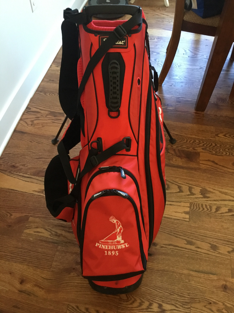 red titleist bag