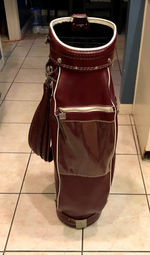 Vintage Dr. Pepper Ron Miller Pro Model Staff/Cart Golf Bag in Great