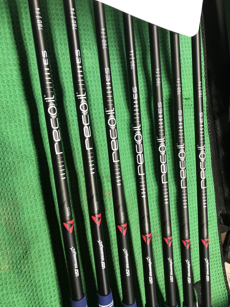 Ben Hogan PTX Pro Irons 4PW, w/UST Recoil 780 F4 SmacWrap ShaftsMinty Clean