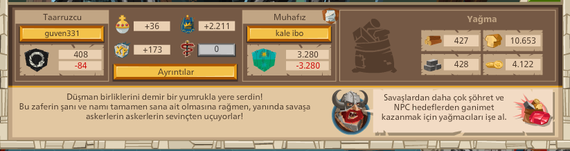 Güven331 Beklenen Savaş Raporları