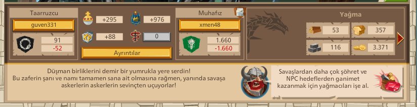 Güven331 Beklenen Savaş Raporları