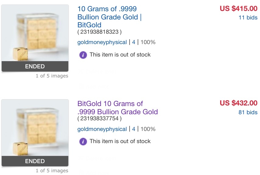 Gold Price Discovery Ebay Goldmoney Community Note That Today S Bids Closed At 44 6 G For The 10g Package And 41 56 20g Top Two Also Of Are 48 46