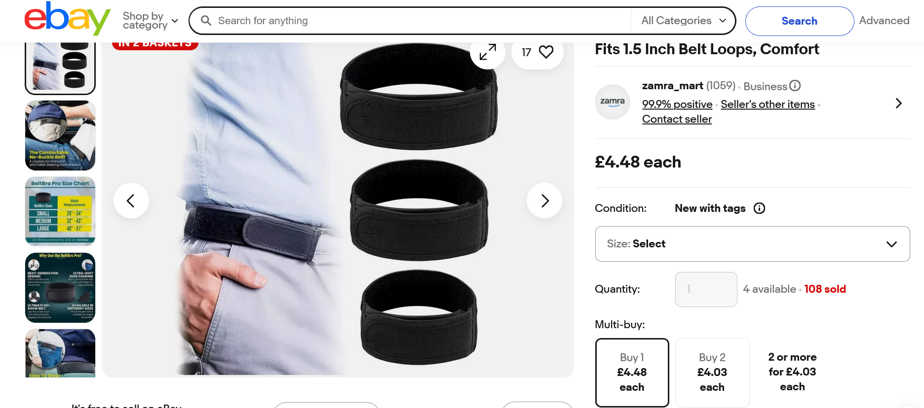 Screenshot 2025-12-13 at 10-54-48 2x Belt Bro No Buckle Elastic Belt For Men — Fits 1.5 Inch Belt Loops Comfort eBay UK.png