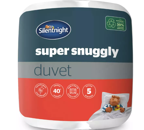 A picture of a silent night super snuggly duvet.