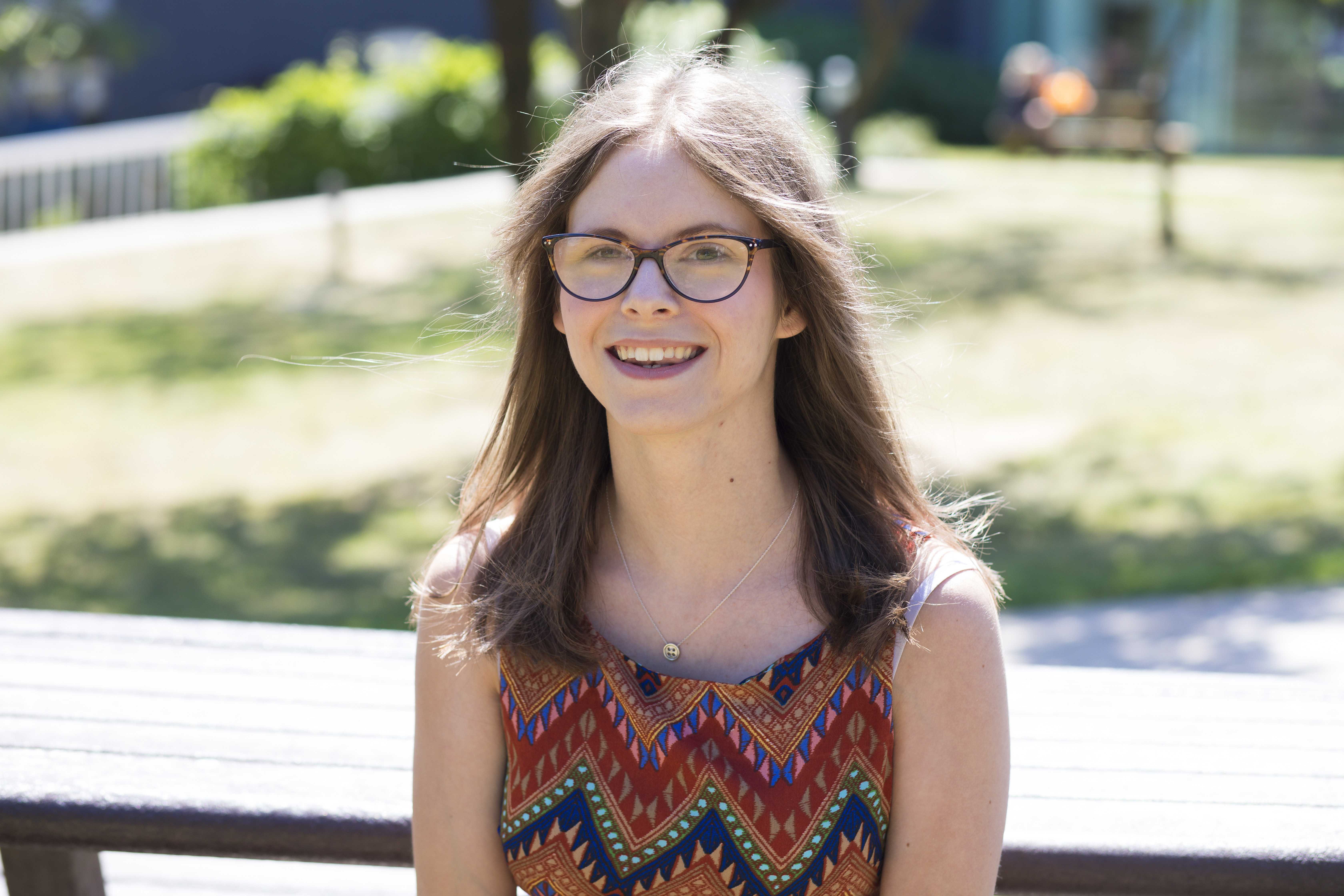 woman smiling at camera