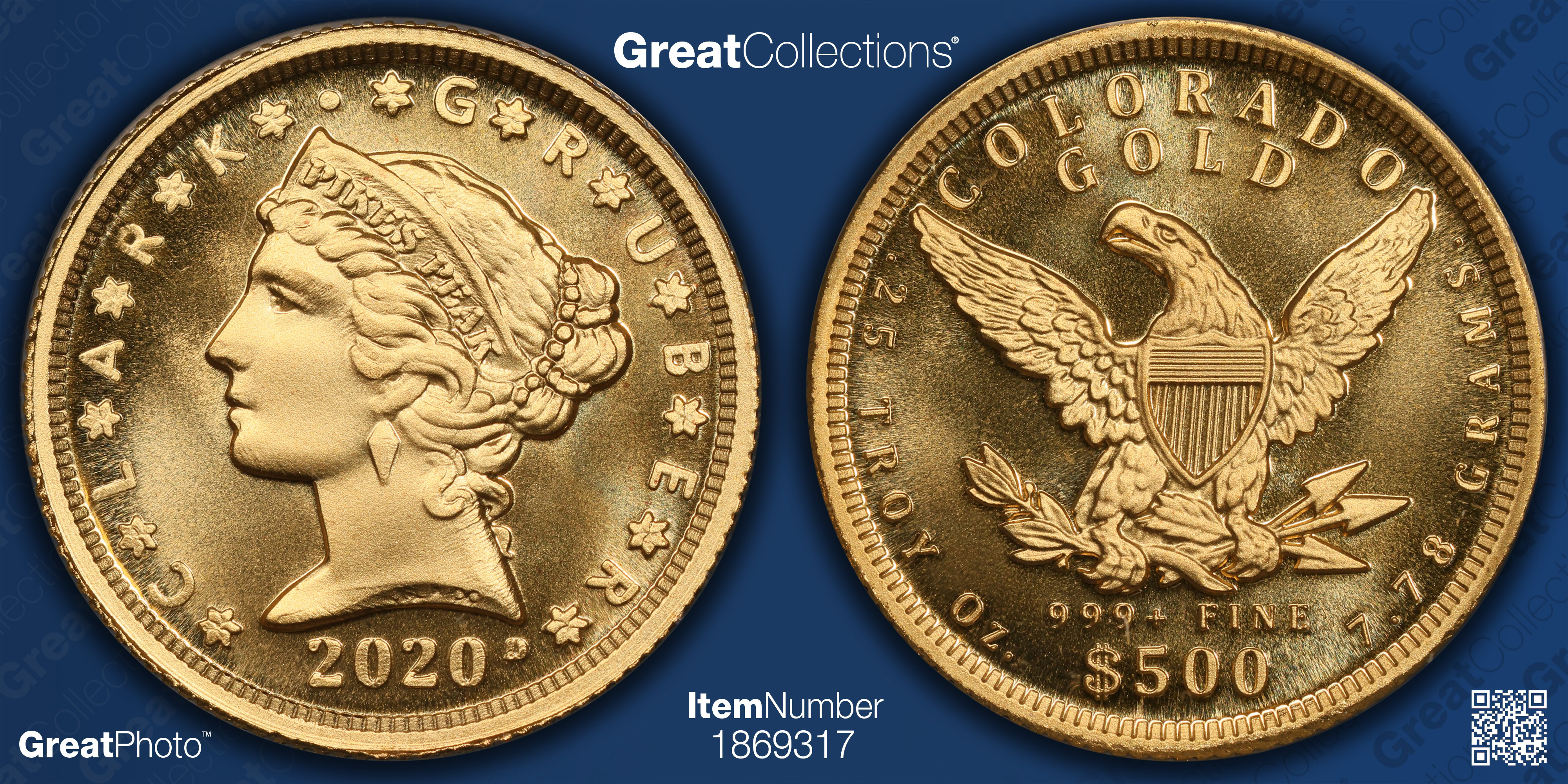 2020-D Clark Gruber $5, 18 minted