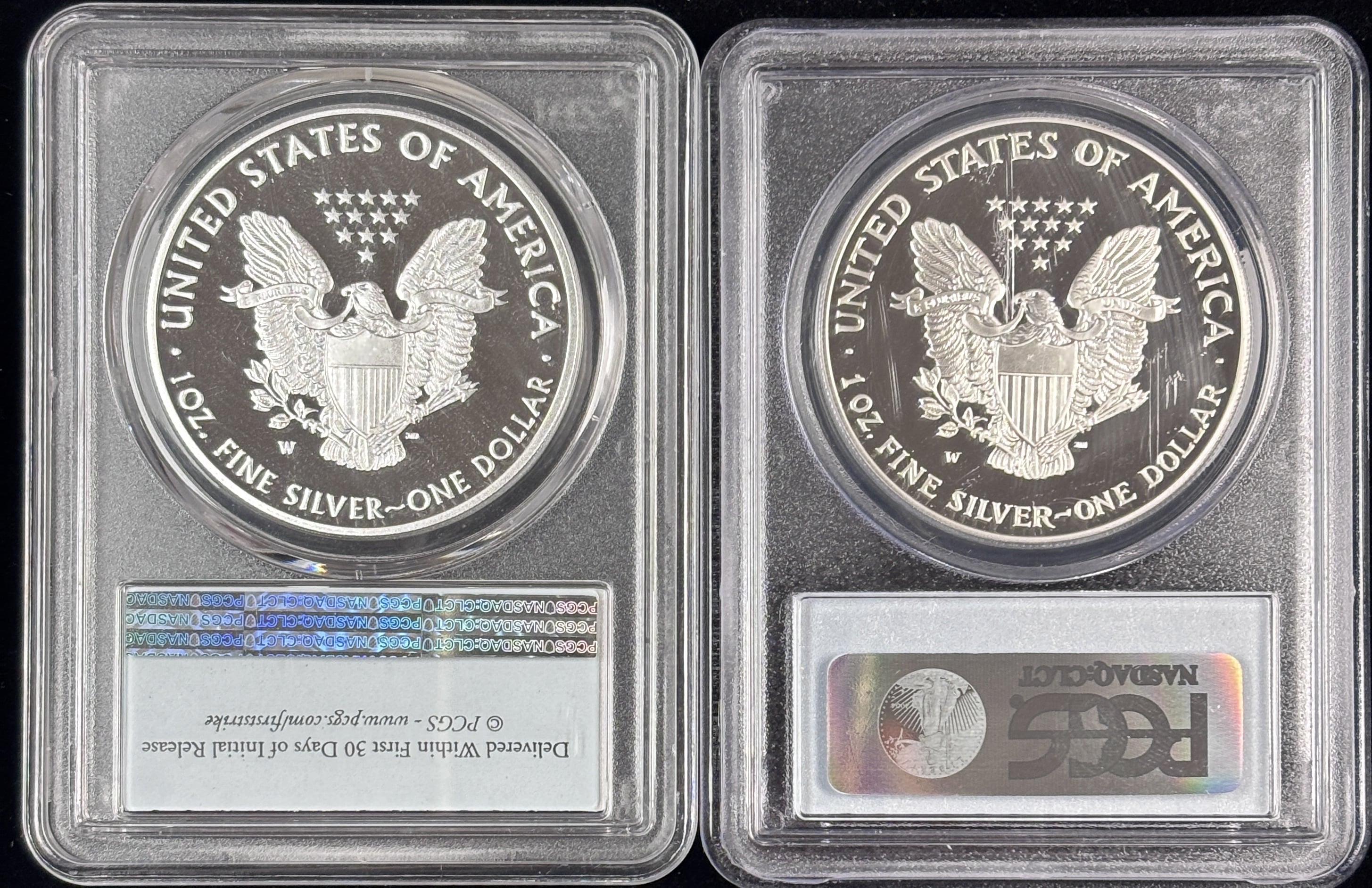 Two PCGS PR70DCAM ASE — Collectors Universe Two PCGS PR70DCAM ASE — Collectors Universe