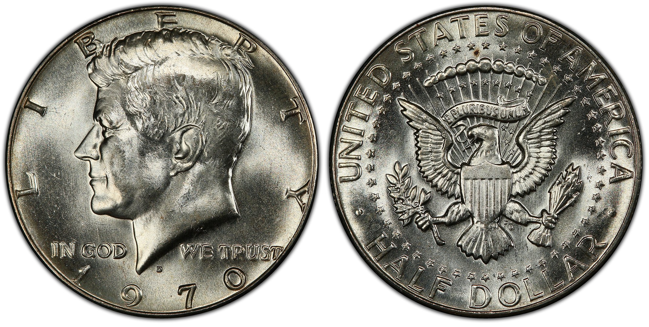 A Roll of BU//UNC 1964 Kennedy 90/% Silver Half Dollars Nice ORIGINAL bank ROLL