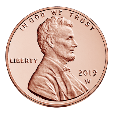 2019 United States Mint Proof W Penny Envelope ONLY NO COIN
