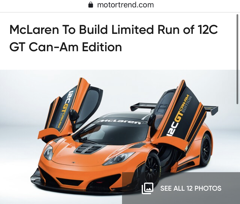 Mclaren 12c Gt3 Hutch Forums