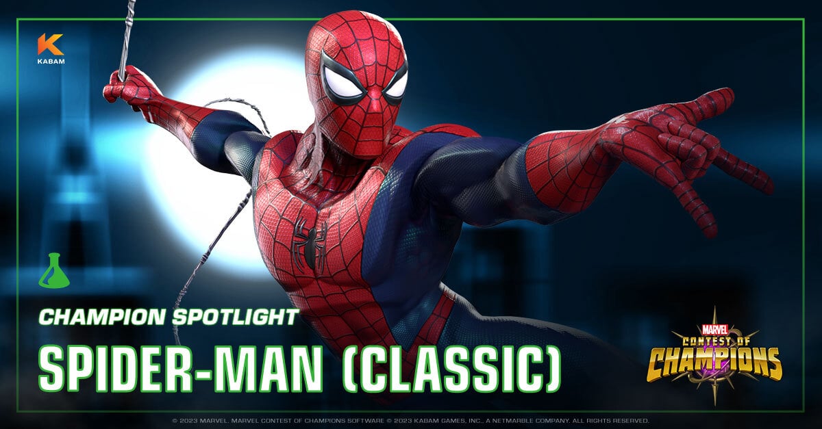 An Early Look At Spider Man Classic s Updated Model From The Mcoc 