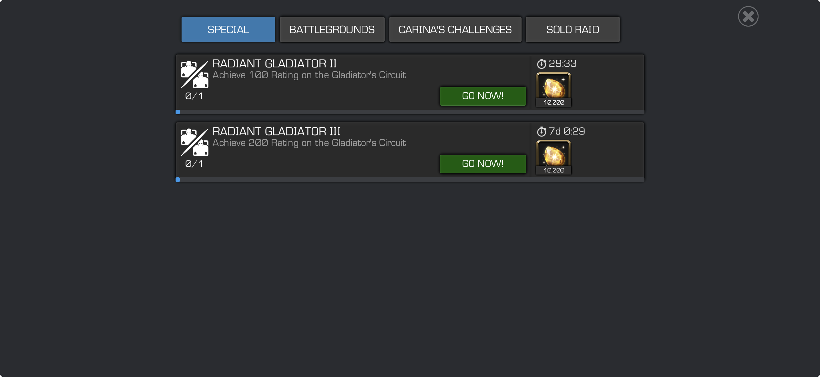 Gladiator Circuit Objectives