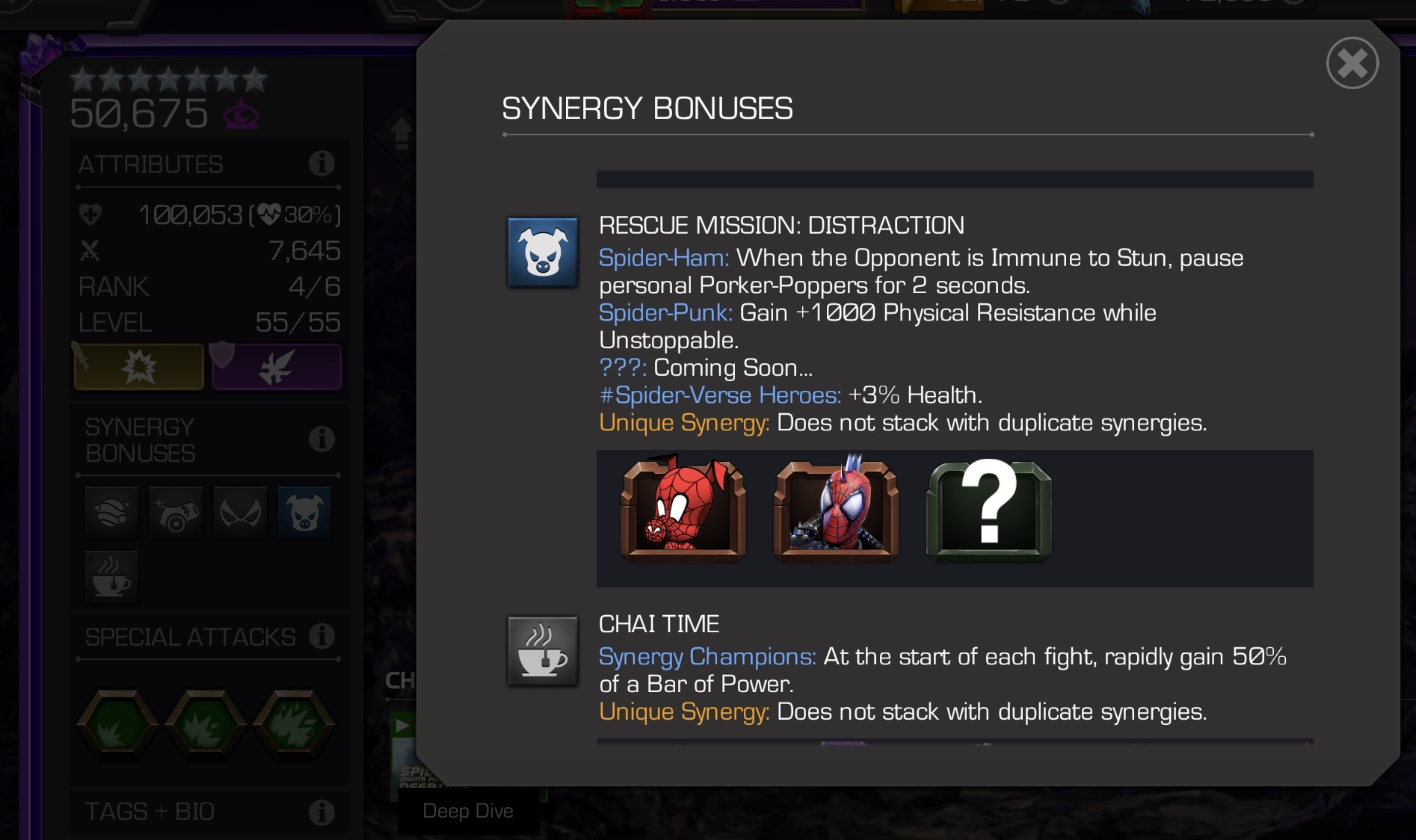 Synergy Issue Pavitr Prabhakar Synergy Issue - Marvel Contest of Champions