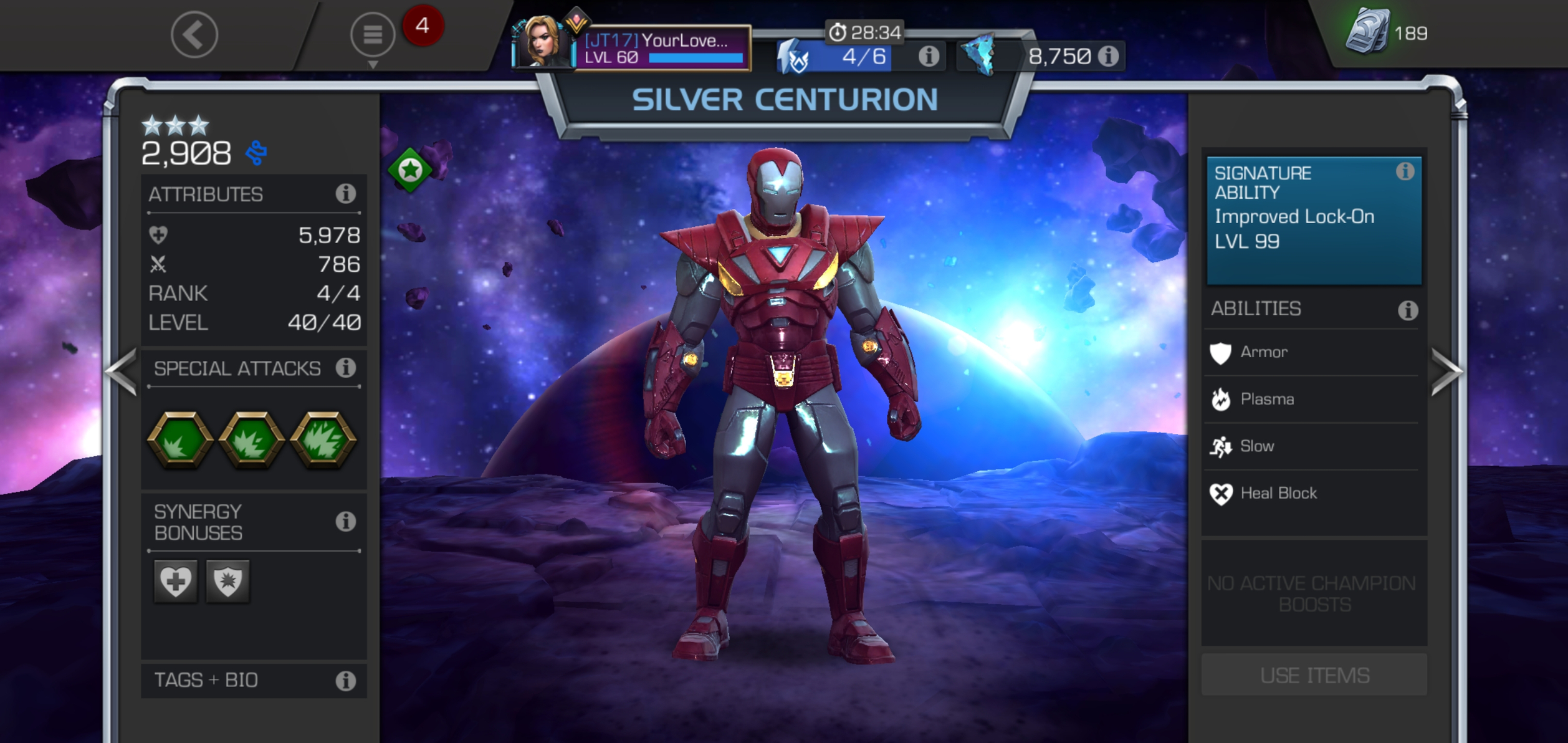 Silver missing synergy — Marvel Contest of Champions