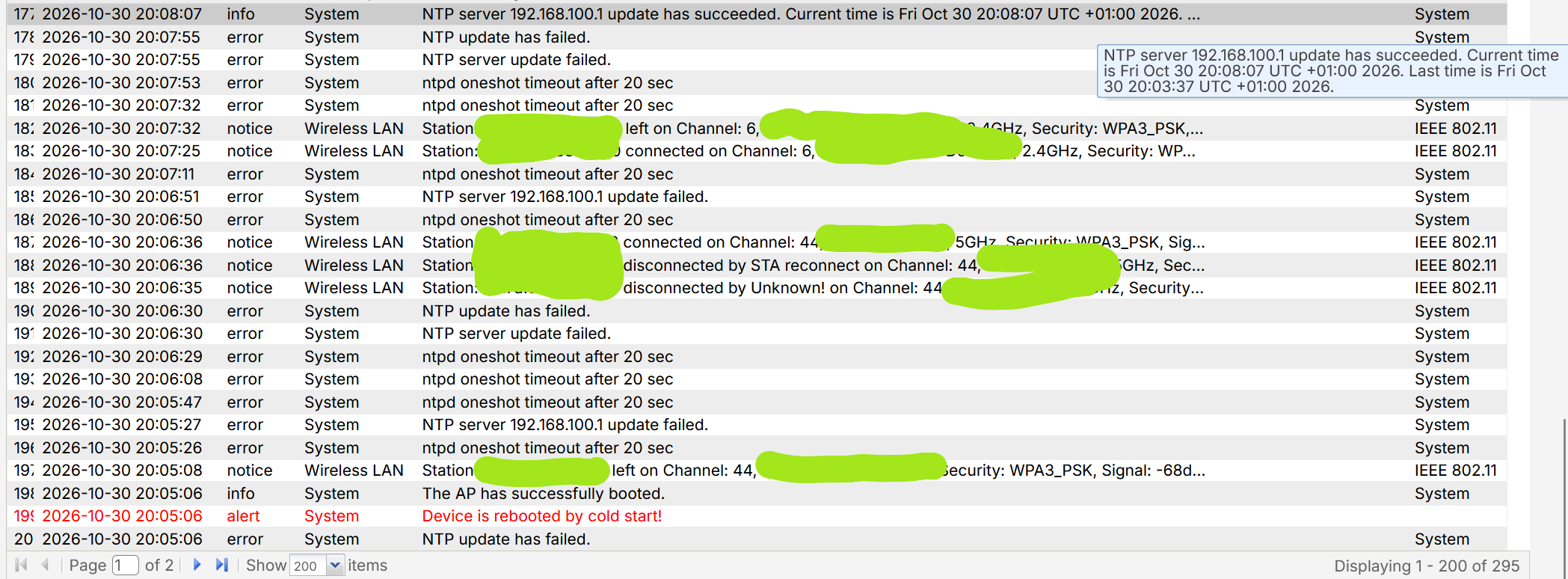 [USG Flex H] - uOS 1.40 NTP Server not sync and DHCP reservation ...