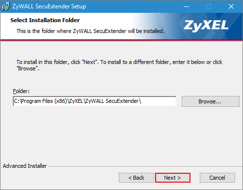 zyxel ssl secuextender