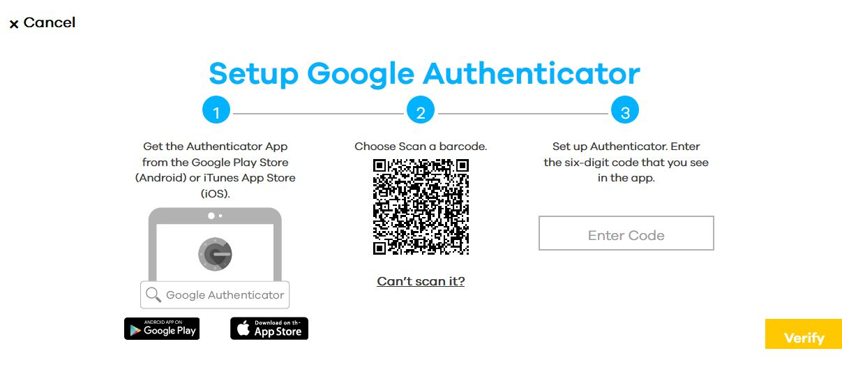 how to set up two factor authentication with google authenticator