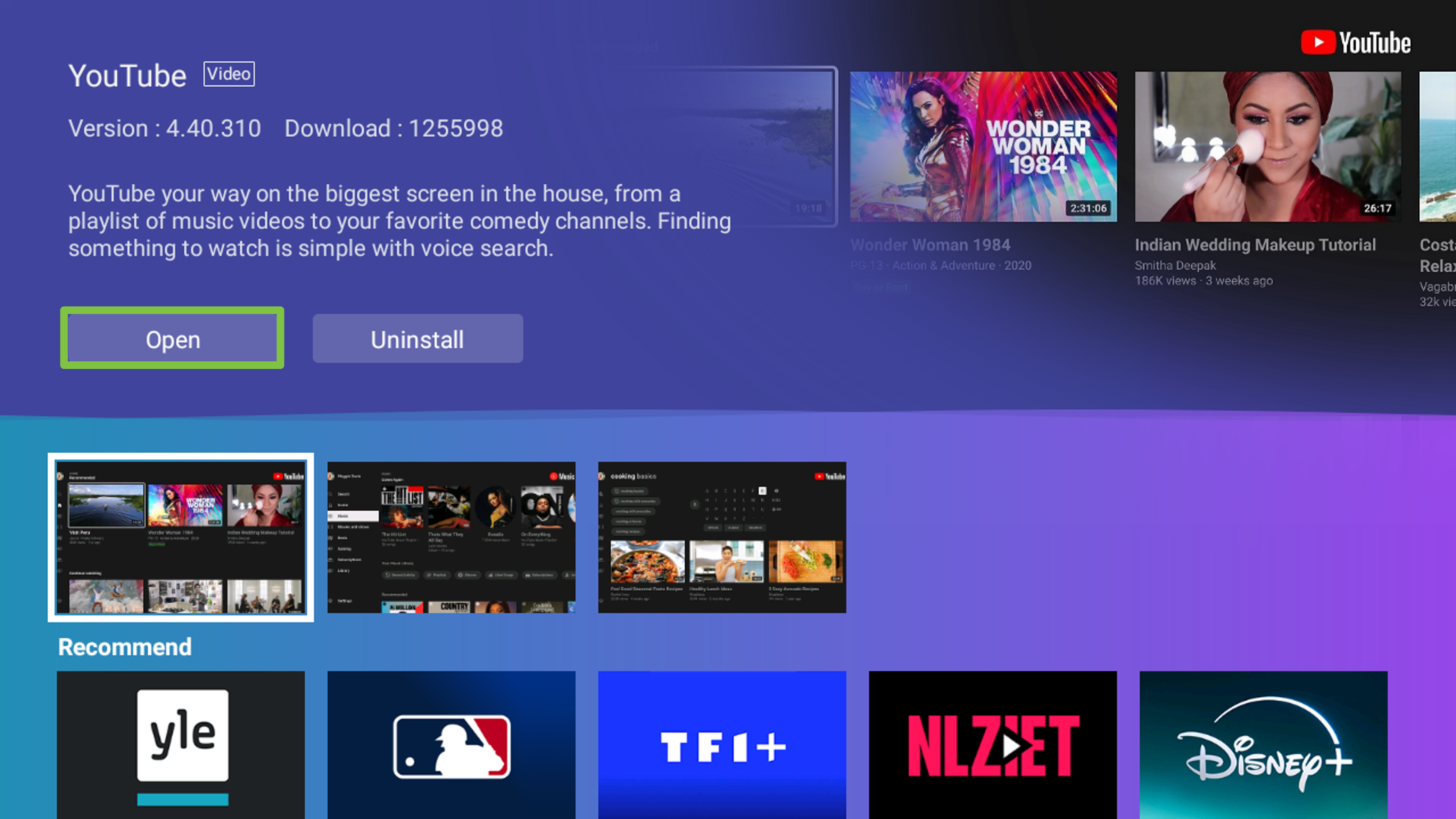 La aplicación YouTube no funciona en el proyector inteligente AOPEN QH12a -  Acer Community
