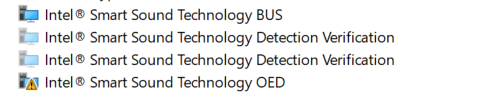 Intel Smart Sound Technology OED Code 43 - Microphone stopped working ...