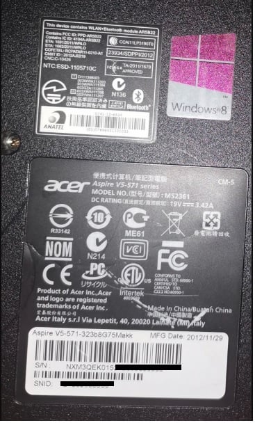Bàn phím laptop Acer aspire V5-571, V5-571G, V5-571P, V5-571PG Bàn phím laptop Acer aspire V5-571, V5-571G, V5-571P, V5-571PG