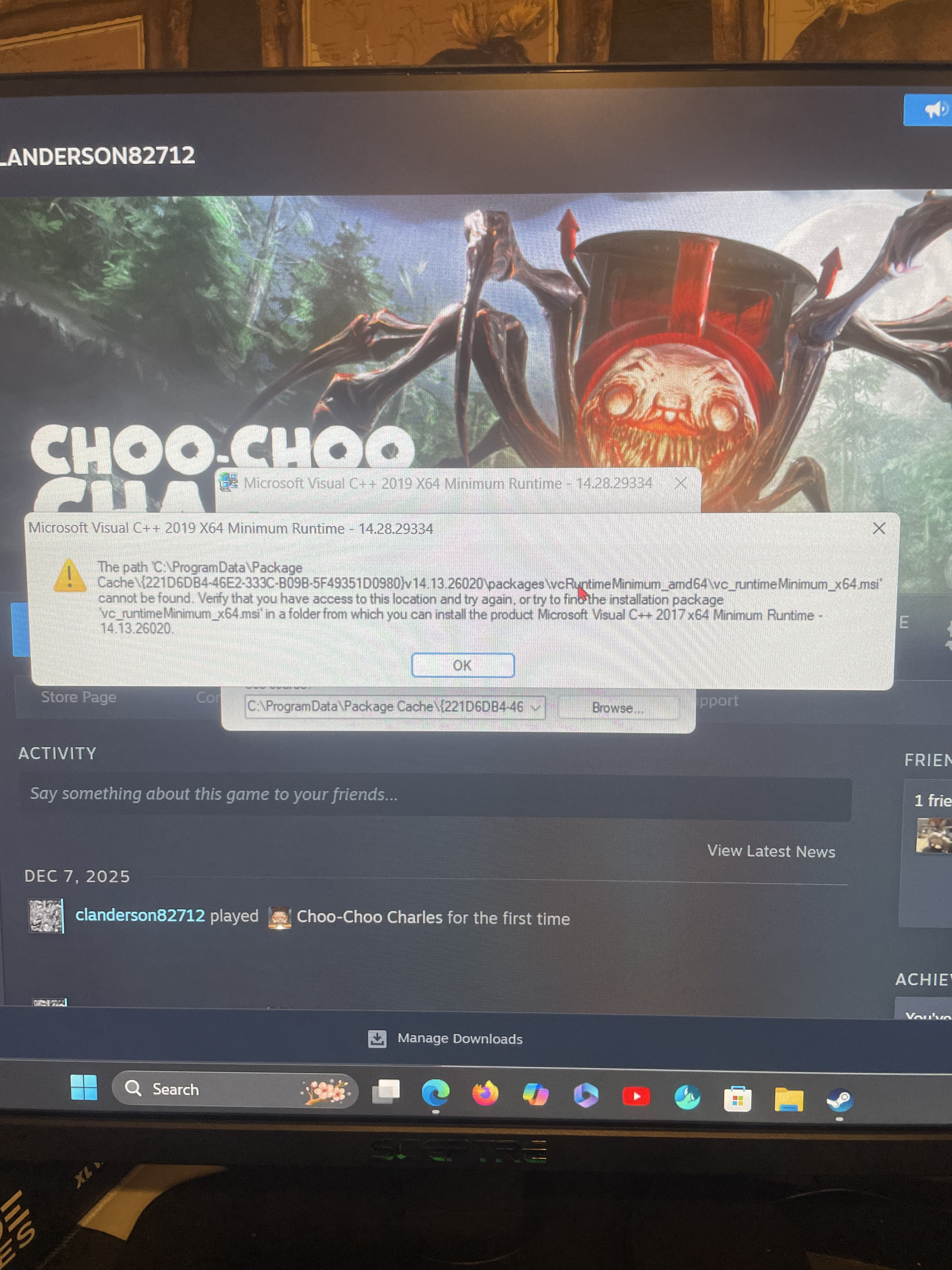 help please every time I try to Run a game this pops up and I need to ...