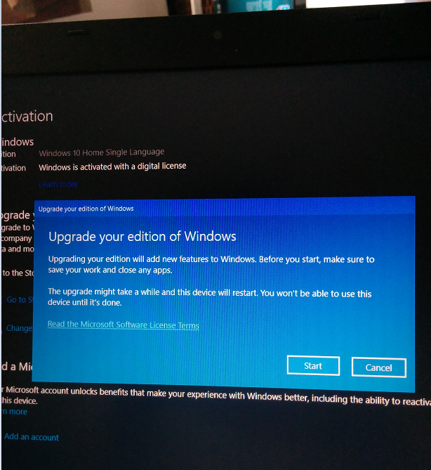 upgrade from win 7 pro to win 10 pro