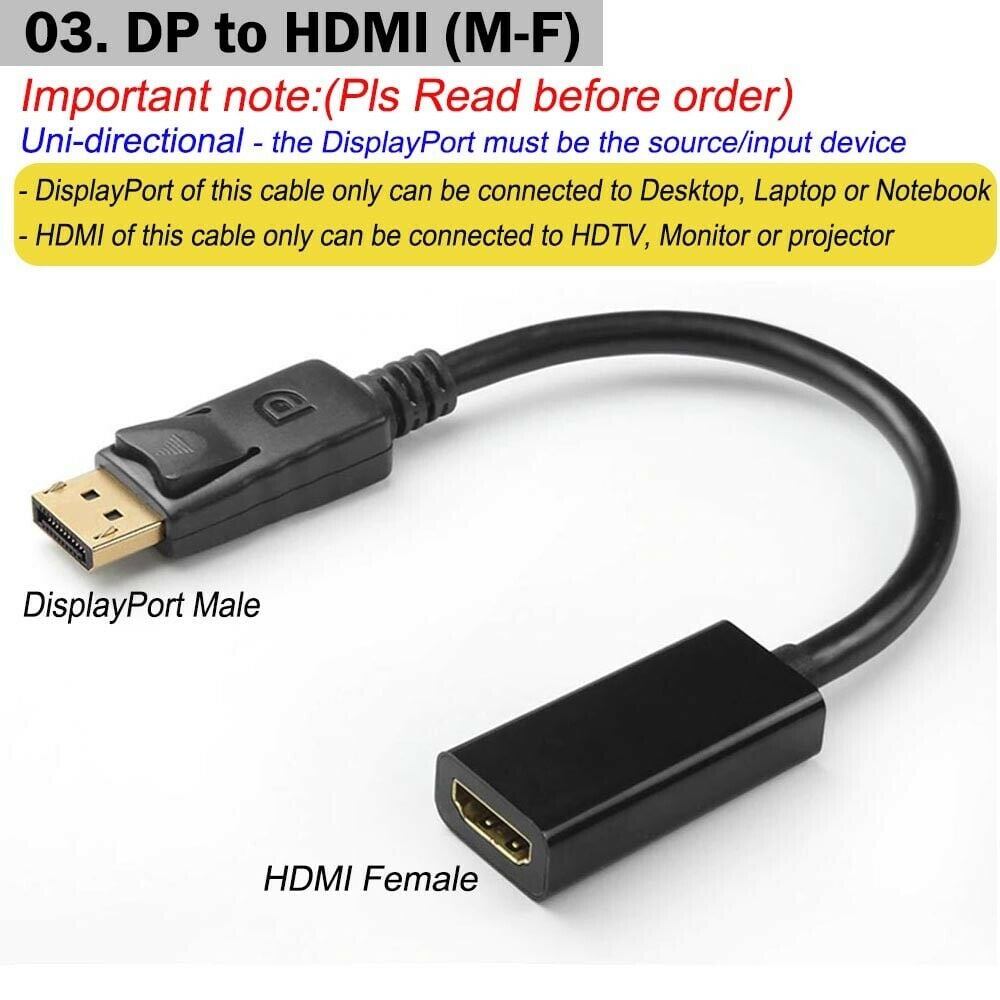 Cable hdmi a discount displayport no funciona