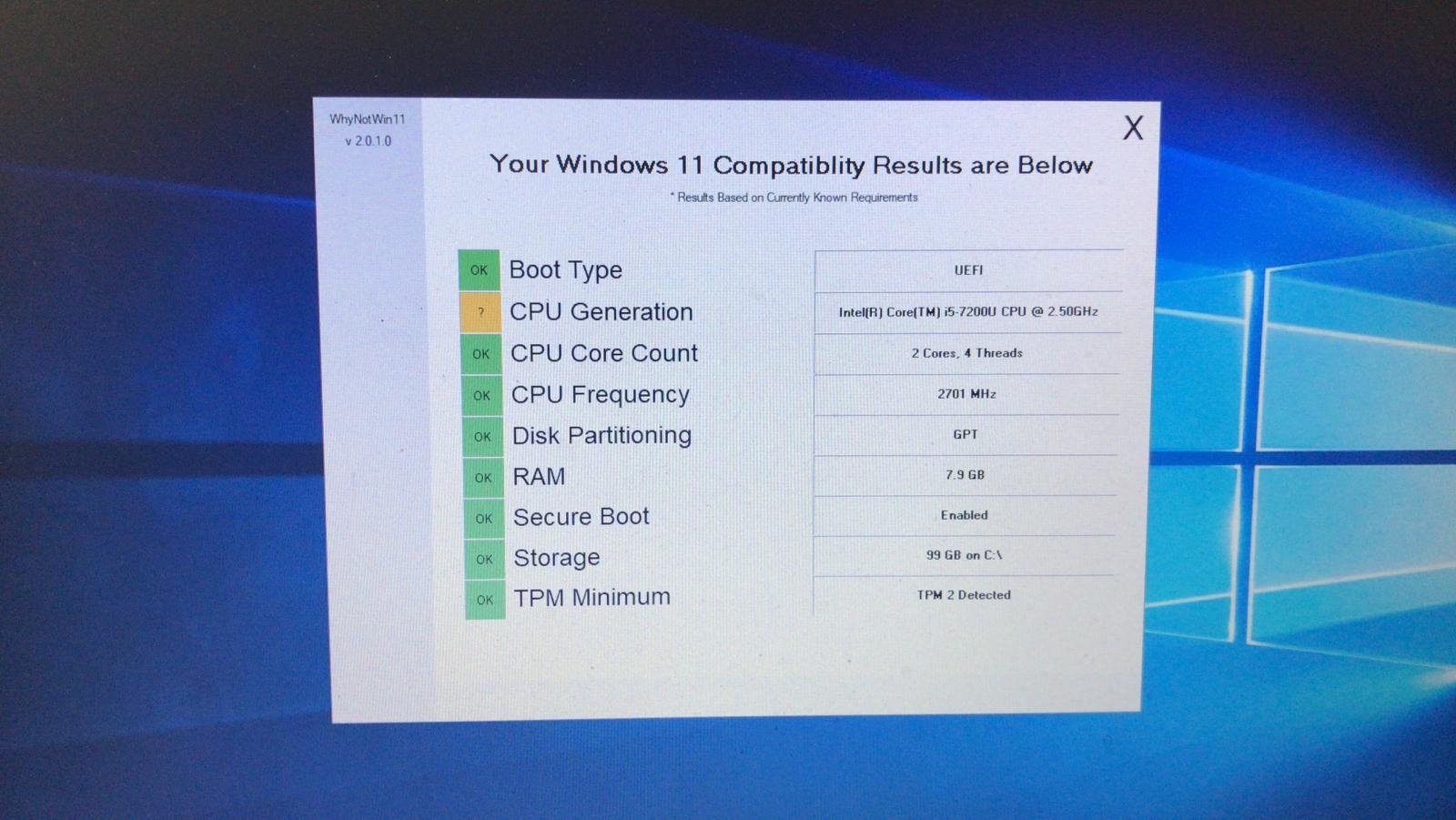 Aspire E15 (E5-575G-52EL) Windows 11 Support — Acer Community