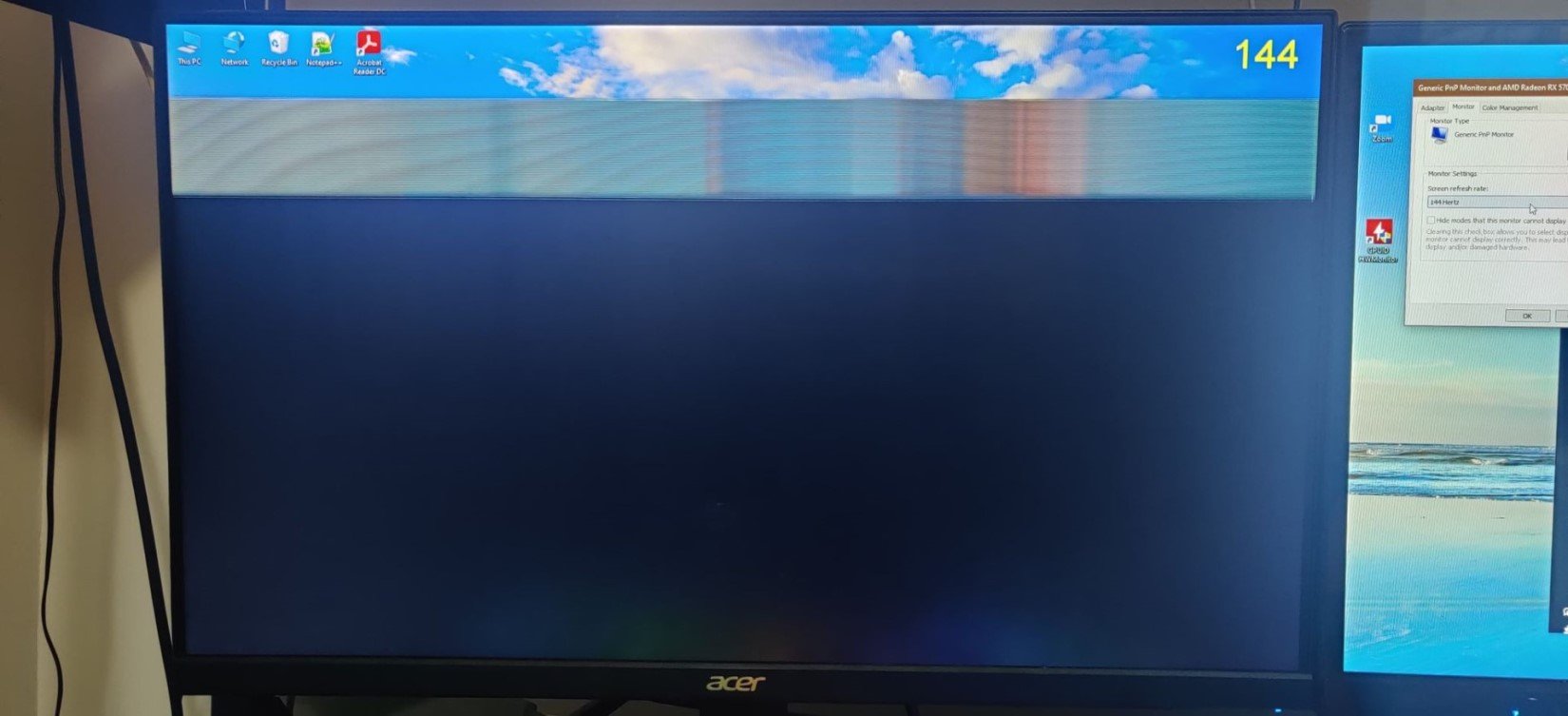 Acer Vg240y Pbiip 144 Hz Extreme Abnormalities With Ultra Low Latency Mode On Acer Community