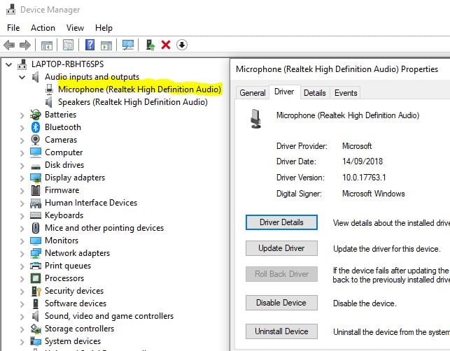 asus realtek hd audio manager mic not working