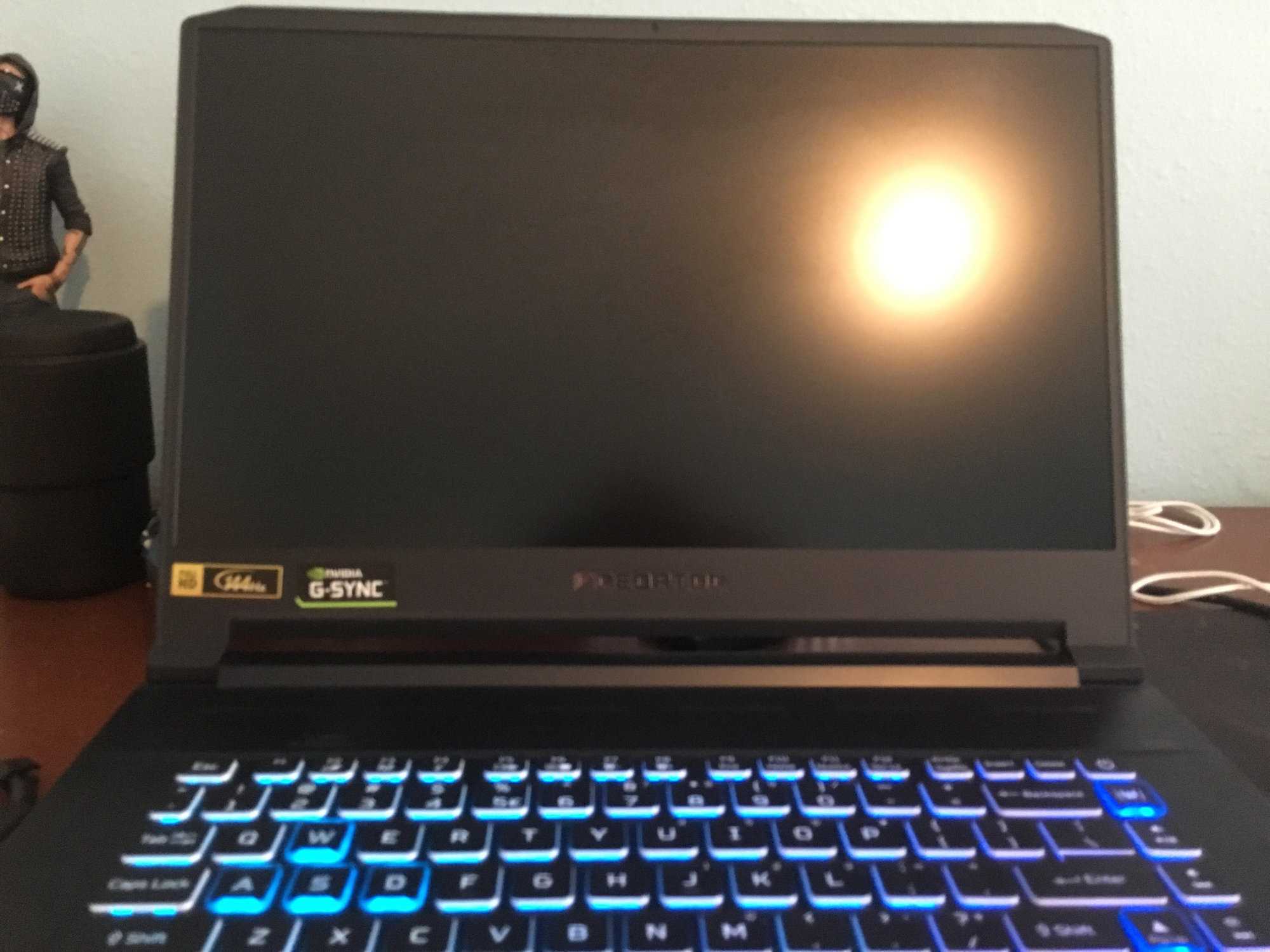 acer aspire keyboard light