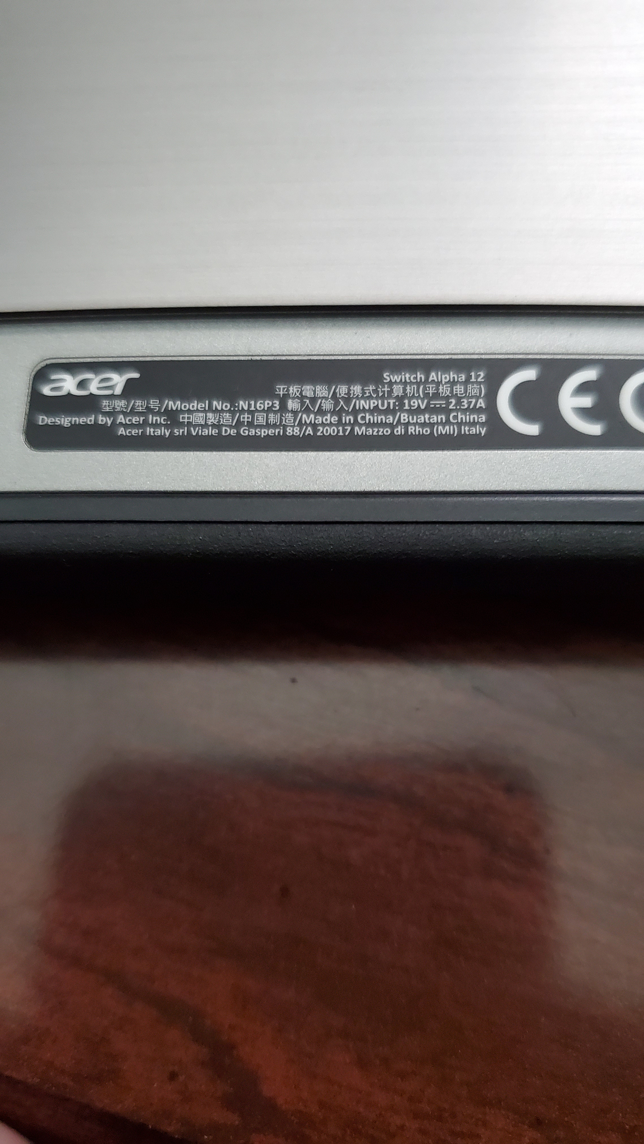 Acer Switch Alpha 12 battery swell — Acer Community