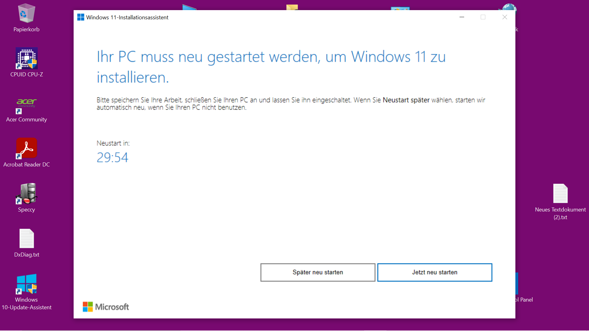 🔘 Umfrage Windows 11 Aufrüsten oder nicht aufrüsten 🤔 — Acer Community