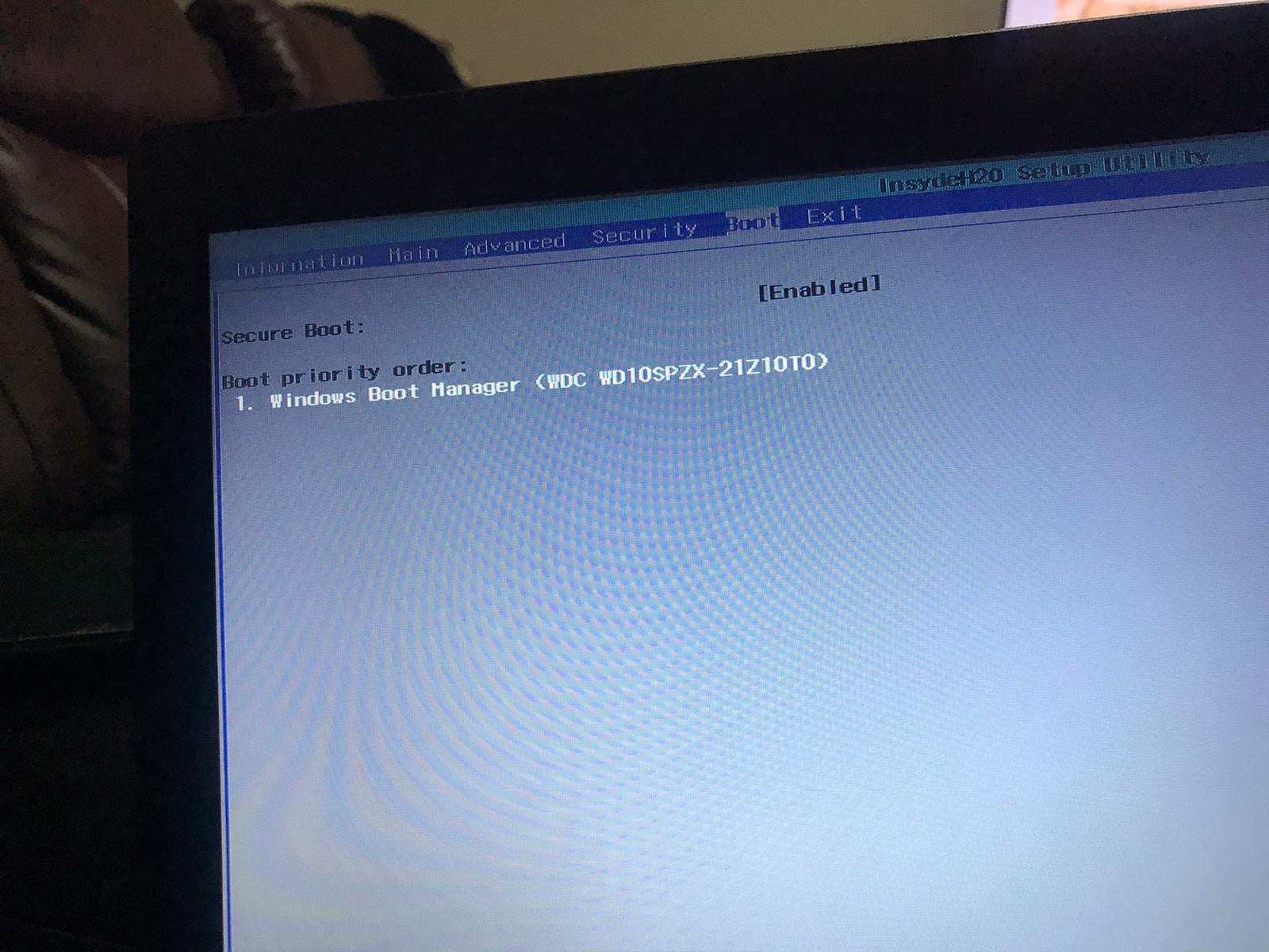 windows boot manager bios