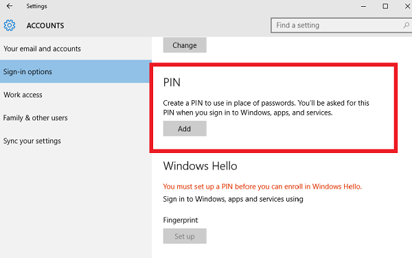 How to use Windows Hello fingerprint on Windows 11.