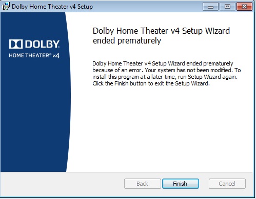 dolby home theater v4 driver