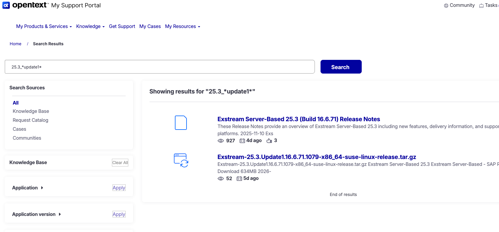 Exstream version history - OpenText - Forums