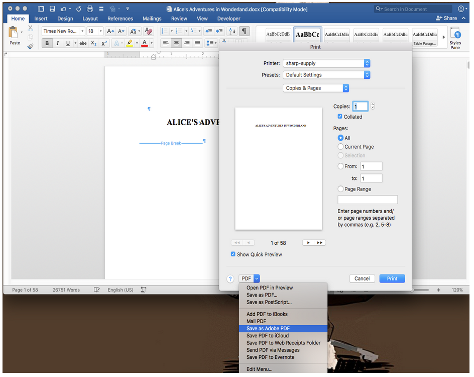 word pro seite eine pdf datei erstellen