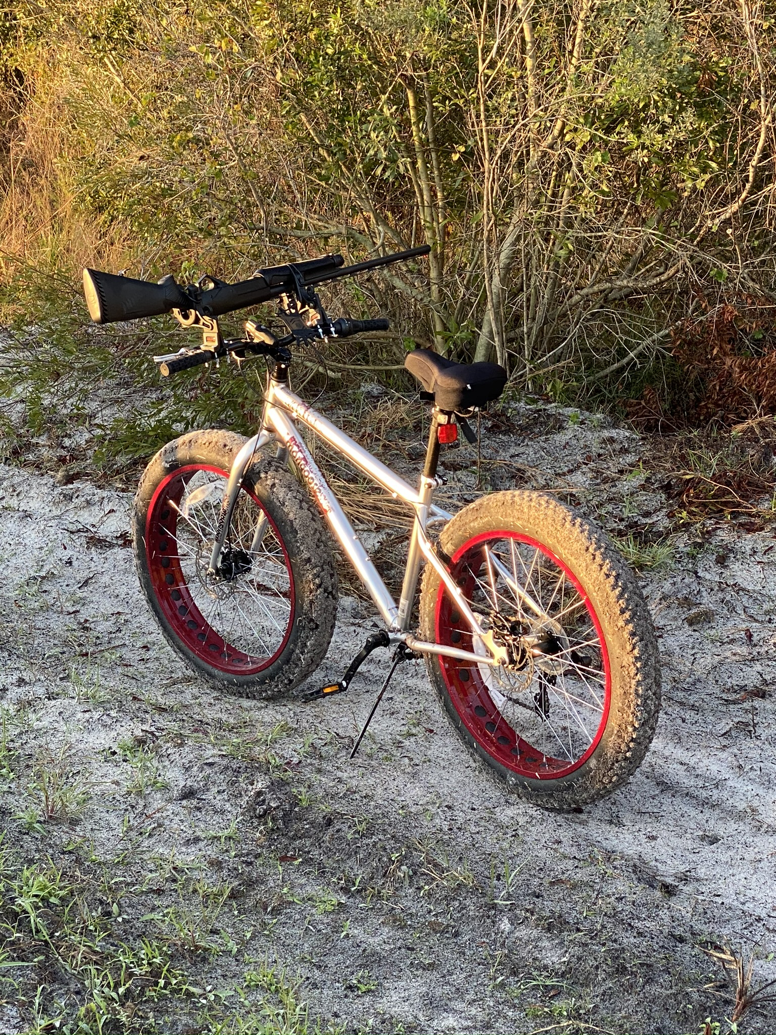 Gun rack\holder for bike — Florida Sportsman