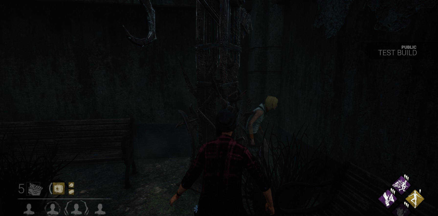 Midwich courtyard hook bug — Dead By Daylight