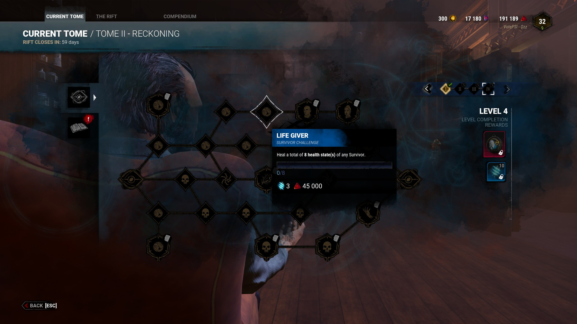 Dead By Daylight Tome Level 4