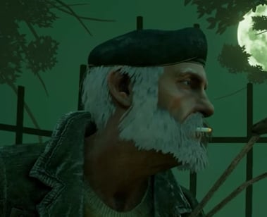 Bill with Cigarette lit in Steam page trailer