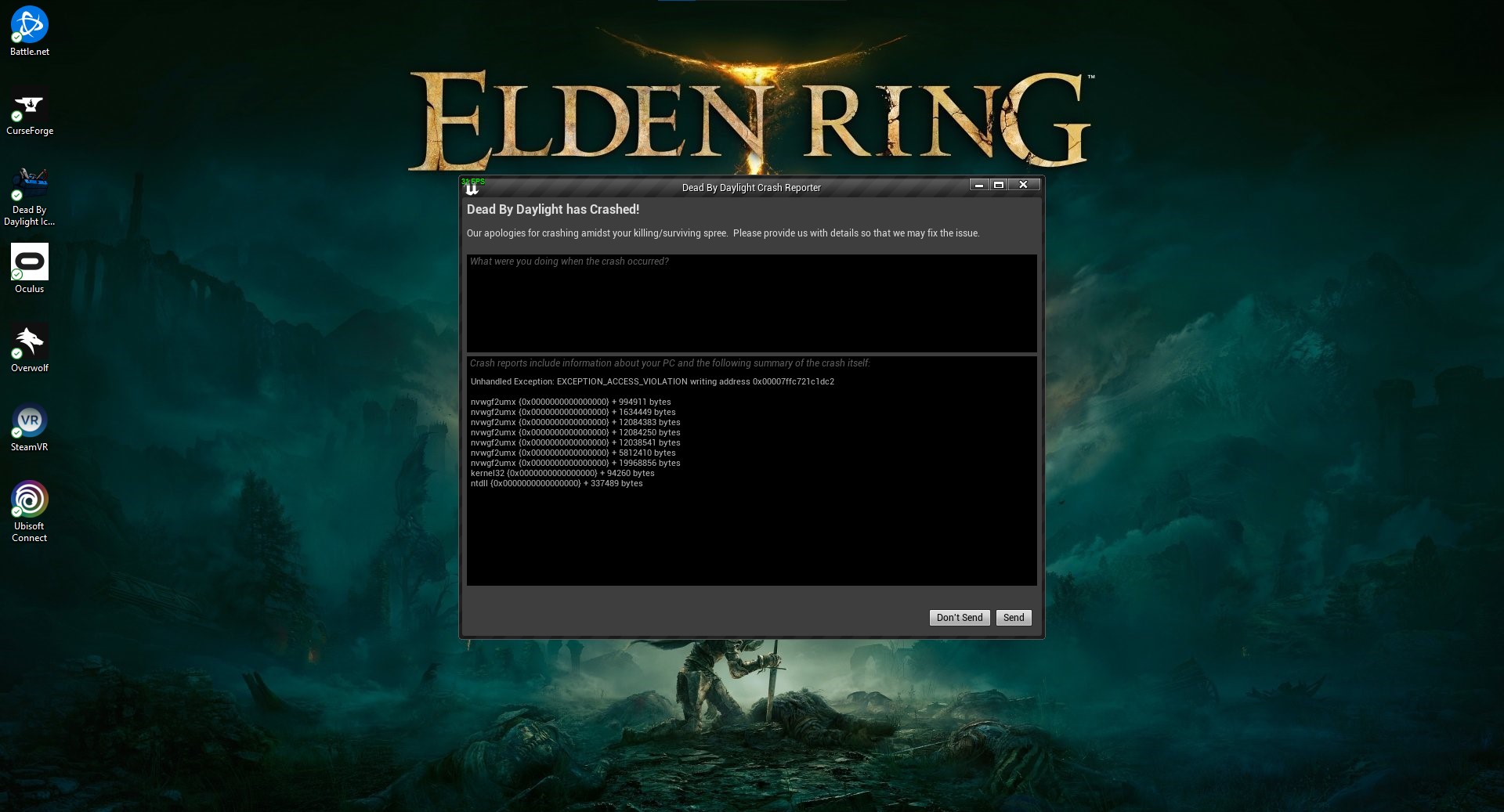 Unreal Engine Keeps Crashing (PC Steam) — Dead By Daylight