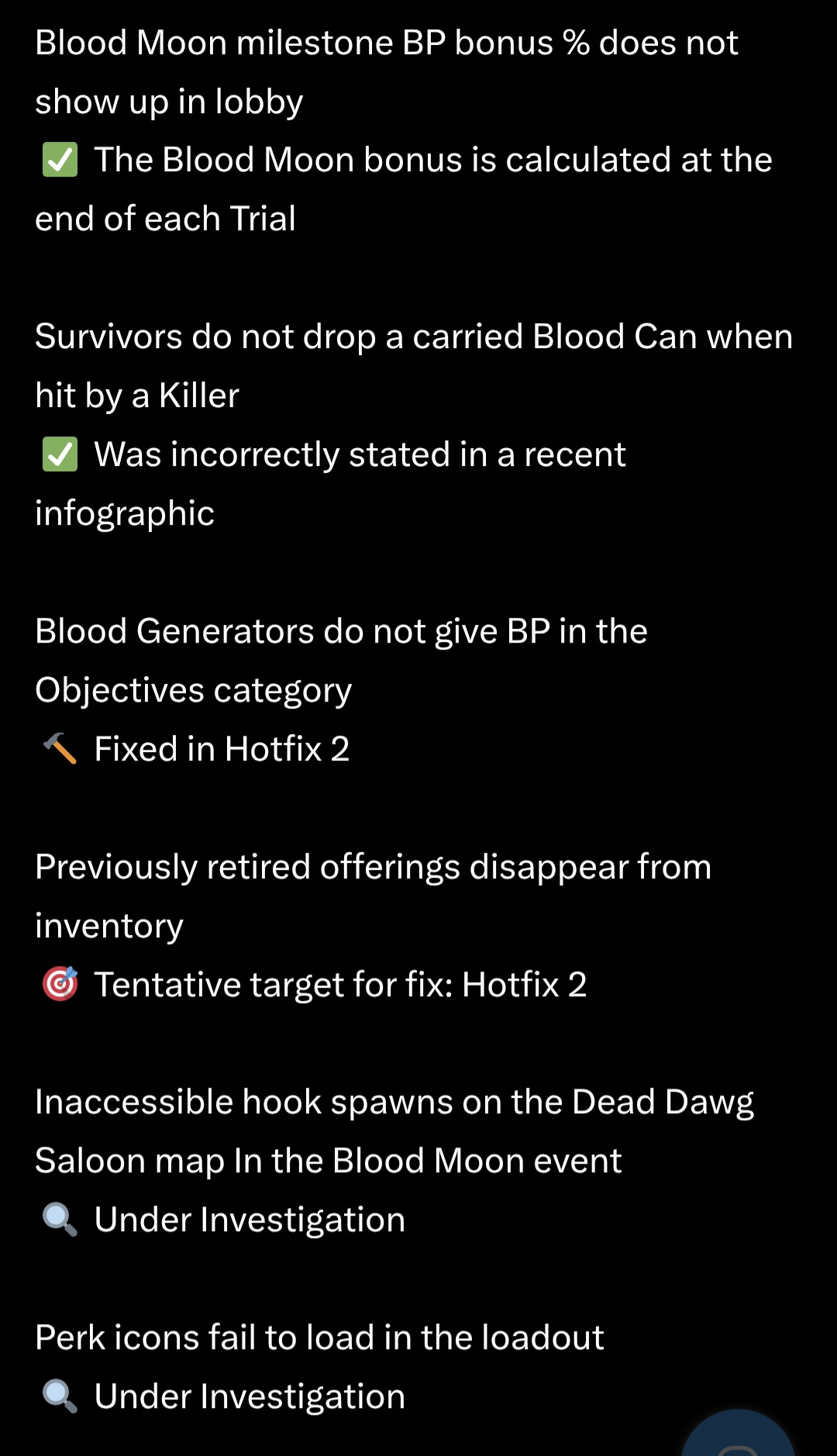 📣 April Status Report - Dead by Daylight — BHVR